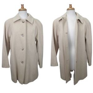 Vintage 1950's Fashionbilt Women's Cream Wool Fashion Coat